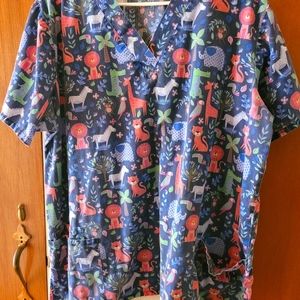 XL scrub top
